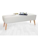 Lorence Home Dunel Krem Bench Puf