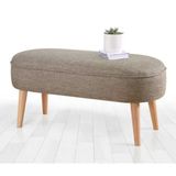 Lorence Home Kahverengi Lednok Bench Puf
