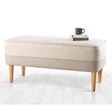Lorence Home Randler Bench Krem Puf