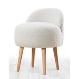 Lorence Home TY3134 Beyaz Rufmee Kürk Puf