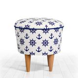 Lorence Home TY6001 Renkli Cunda Çapa Puf