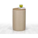 Lorence Home TY6082 Krem Filika Sehpa Krem Puf