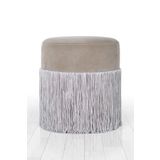 Lorence Home TY7570 Gri Merkür Püsküllü Puf