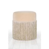 Lorence Home TY7572 Krem Merkür Püsküllü Puf