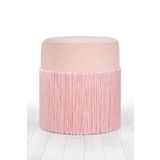 Lorence Home TY7573 Pudra Merkür Püsküllü Puf