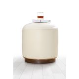 Lorence Home TY7786 Krem Milotte Deri Puf
