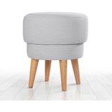 Lorence Home Veccio Puf Açıkgri - 51 x 47 cm