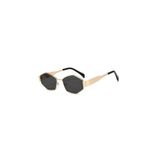 Lorent Gold Retro Altıgen Metal Çerçeve Unisex UV400 Vintage Retro Güneş Gözlüğü