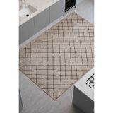 Lorente Home Moreno Viskon Dokuma Açık Vizon Kaymaz Taban Yıkanabilir Mutfak Halısı 1152
