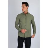 Lorenzo Mazzoli Oxford C 800 Yeşil Erkek Gömlek - S