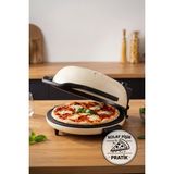 Lorenzo Pietra 12 In 1 Pizza Makinesi Lahmacun Tandır Ekmeği Bazlama ve Fırın Yemekleri Tepsi Hediyeli Cream - Krem
