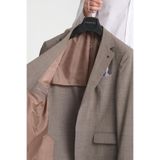 Loreo Erkek Mavi Poliviskon Kumaş Yarım Astarlı Mono Yaka Slim Fit Spor Blazer Ceket