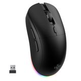 LORERAN Kablosuz Bluetooth Fare, LED Şarj Edilebilir, Üç Modlu Bluetooth/2.4G/Tip-C Taşınabilir Fare, 6 Ayarlanabilir DPI Seviyesi, Çoklu Cihaz Uyumluluğu, Bluetooth Özellikli Her Tablet, Dizüstü Bilgisayar