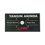 LOREX 3MK 5li Yangın İhbar Butonu Yedek Camı, 5li Paket