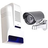 Lorex Caydırıcı Sahte Kamera Destekli Dummy Alarm Sireni - Sahte Alarm Kutusu - Sahte Kamera