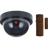 Lorex Estetik Güvenlikli Hırsız Alarm Set Lorex Kahverengi Kapı Pencere Alarmı ,caydırıcı Dome Kamera