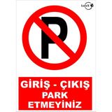 Lorex Lr-Is2005 Garaj Kapısı Park Etmeyiniz Uyarı İkaz Levhası