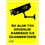 Lorex Lr-Is724 İş Yeri Kamera İle İzlenmektedir Uyarı İkaz Levhası