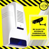Lorex Lr-Os30d Caydırıcı Alarm Sireni - Kamera İle İzlenmektedir Uyarı İkaz Levhası Hediyeli