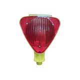 LOREX Lr-Spl01R Güeş Eerjili Üçge Flaşörlü Kırmızı Lamba, Solar Trafik Lambası, Kırmızı Rek