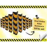 LOREX Oval Kolon Köşe Koruyucu - Otopark Köşe Koruyucu Kauçuk (10adet)