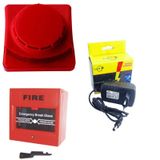 Lorex Yangın İhbar Ve Alarm Seti - Yangın İhbar Butonu + Siren