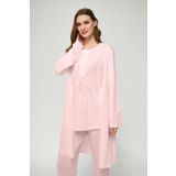 LORIAN'S Pudra Hamile ve Lohusa Pijama Takımı 3'lü Set