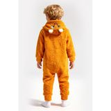 Lorian's Welsoft Aslan Yumuşak Peluş Fermuarlı Bebek Tulumu - 2 Yaş - Hardal - Hardal