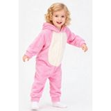 LORIAN'S Welsoft Koyu Pembe Tavşan Yumuşak Peluş Fermuarlı Bebek ve Uyku Tulumu