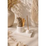LORİCA Mini Tütsülük & Şamdan Mumluk Seti – Palo Santo, Tütsü ve Mum İçin Dekoratif Organizer Stand ev ofis