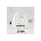 Lorin 20 Metre D Tipi 2-5mm Kapı Pencere Izolasyon Koruma Bandı Soğuk Kesme Fitili Süngeri - Beyaz