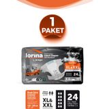 Lorina Aktif Karbon & Gümüş iyon destekli Bel Bantlı Hasta Bezi XL - XXL 24’lü