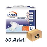 Lorina Belbantlı Büyük Boy L 30'Lu 2 Adet Hasta Bezi