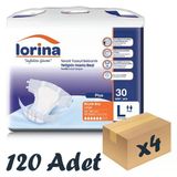 Lorina Belbantlı Büyük Boy L 30'Lu 4 Adet Hasta Bezi