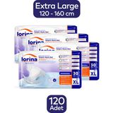 Lorina Emici Bel Bantlı Xlarge 120 Adet Yetişkin Hasta Bezi