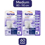 Lorina Emici Külot Hasta Bezi Medium 60 Adet Orta Boy Kullanım İçin Rahat ve Emici