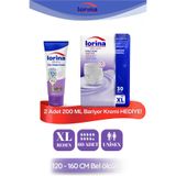 Lorina Emici Külot Hasta Bezi, XL Beden, 60'lı Paket, 200 ML Bariyer Kremi Hediyeli