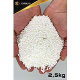 Lorius Beyaz 1.5-3mm Boyutunda Dolamit Akvaryum Kumu - 2,5kg