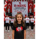 Lorvex 19 Mayıs Atatürk Gençlik Bayramı Tişört %100 Pamuk Oversize Unisex Baskılı Rahat Kalıp - 0-Siyah - XL