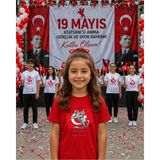 Lorvex 19 Mayıs Atatürk Gençlik Bayramı Tişört %100 Pamuk Oversize Unisex Baskılı Rahat Kalıp - 24-Kırmızı - XL