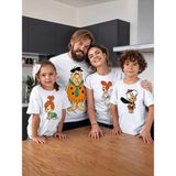 Lorvex Aile Kombin Tişört Oversize %100 Pamuk Baskılı Anne Baba Çocuk Family T-Shirt (Kombin Için Ayrı Ayrı Sipariş Verilmelidir) - 01-Beyaz - 7 - 8 Yaş