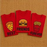 Lorvex Aile Kombin Tişört Oversize %100 Pamuk Baskılı Anne Baba Çocuk Family T-Shirt (Kombin Için Ayrı Ayrı Sipariş Verilmelidir) - 24-Kırmızı - XL