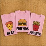 Lorvex Aile Kombin Tişört Oversize %100 Pamuk Baskılı Anne Baba Çocuk Family T-Shirt (Kombin Için Ayrı Ayrı Sipariş Verilmelidir) - 50-Pembe - 2XL