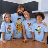 Lorvex Aile Kombin Tişört Oversize %100 Pamuk Baskılı Anne Baba Çocuk Family T-Shirt (Kombin Için Ayrı Ayrı Sipariş Verilmelidir) - 8-Mavi - 3 - 4 Yaş