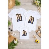 Lorvex Anne Baba Çocuk Kombin Tişört Pamuklu Oversize Aile Kombini T-Shirt (Ürünler Tekli Satılmaktadır) - 01-Beyaz - 11 - 12 Yaş