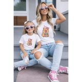 LORVEX Anne Kız Kombin Oversize Tişört Twin T-Shirt %100 Pamuk Rahat Kalıp (TEKLİ FİYAT)