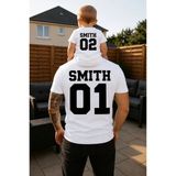 Lorvex Baba Oğul Kombin Tişört Oversize %100 Pamuk Aile Kombini Rahat Kalıp Erkek T-Shirt (Kombin Için 2’li Sipariş Verilmelidir) - 01-Beyaz - 5 - 6 Yaş