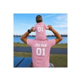 LORVEX Baba Oğul Kombin Tişört Oversize %100 Pamuk Aile Kombini Rahat Kalıp Erkek T-Shirt (Kombin İçin 2’li Sipariş Verilmelidir)
