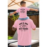 Lorvex Baba-Oğul Konsept Oversize Tişört %100 Pamuklu Baskılı T-Shirt Rahat Kalıp - 50-Pembe - 3 - 4 Yaş