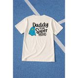 Lorvex Baba Tişört Babalar Günü Oversize %100 Pamuk Baskılı Erkek T-Shirt Rahat Kalıp - 01-Beyaz - 2XL